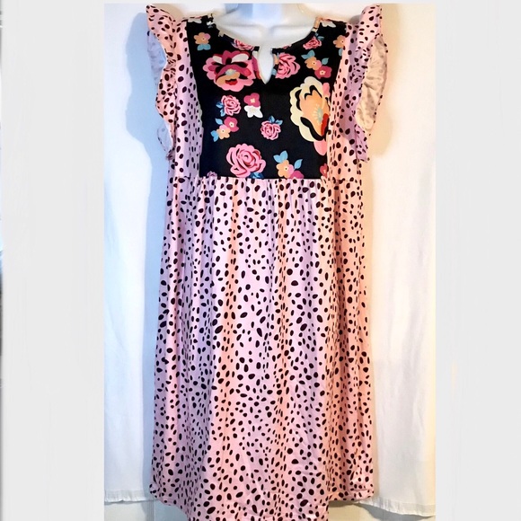NWT Women’s Pink Roses and Dots Nightgown- XL - Picture 1 of 6